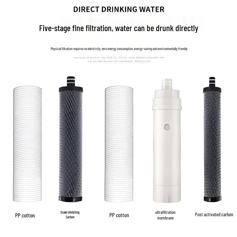 Five-Stage Stainless Steel Whole House Ultrafiltration Water Purifier for Direct Drinking