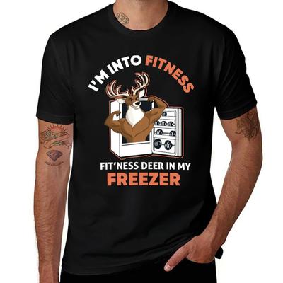 Im Into Fitness FitNess Deer In My Freezer Funny Hunter TShirt Outdoor Sports Short Sleeve Top