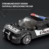 372PCS Police Car Model Building Blocks 1:24 SWAT Car Model Desktop Ornaments Collection Display Toys For Kids Holiday Gifts