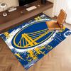 1ks Koberec s potiskem loga Golden State Warriors - Měkký, Omyvatelný, Protiskluzový vnitřní koberec, Dekorativní koberec do obývacího pokoje, Domácí kanceláře, Kancelářský dekorativní