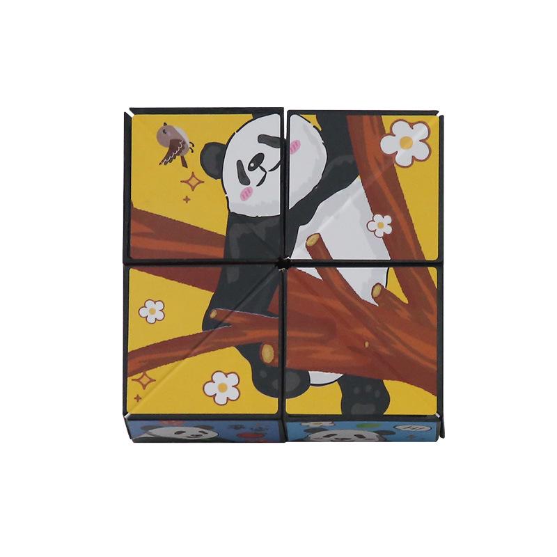 

3D Панда Мультяшный Магический Кубик - Детская Развивающая Складная Игрушка