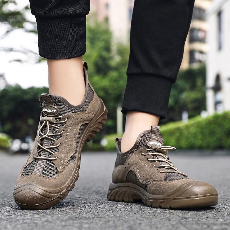 High Quality Outdoor Sneakers Rubber Sole Safety Waterproof Climbing Sports Shoes Men's Tennis Salomon Hiking Shoes