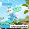 Parrot Cloud Perch: Budgie Tree Resin Toy for Nail & Beak Sharpening.