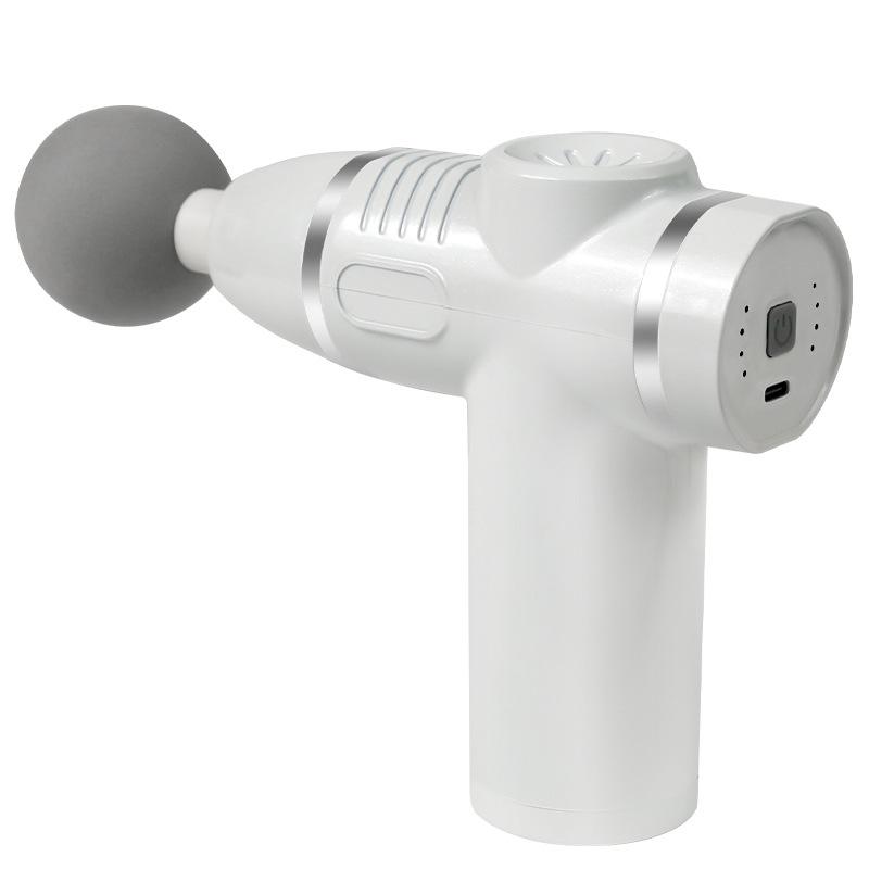 Mini Faszienpistole Wiederaufladbar 12-köpfiger Muskelmassagegerät Professionelle Qualität Fitness Spezial Nackenpistole Massagepistole