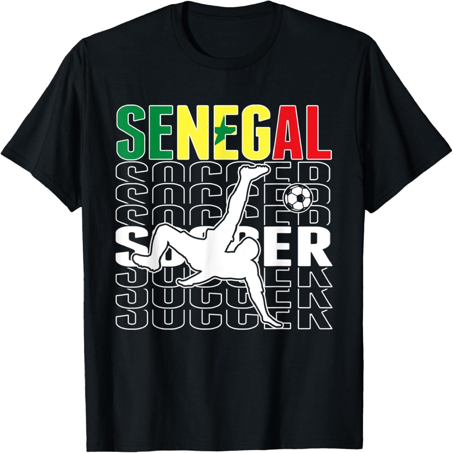 

Senegal Soccer Fans Jersey Proud Senegalese Football Lovers T-Shirt(1) S разноцветный