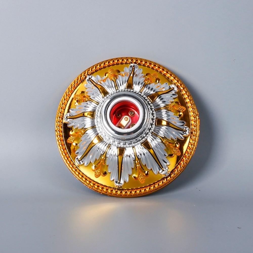 Goldene Basis E27 Lampenfassung Fest montierte Basis Lampenreparaturzubehör Leuchtenersatzteile Deckenaufhängung