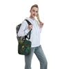 Dark Green Marble Pattern Insulated Lunch Bag for Kids School Cooler Thermal Food Box Tote Leakproof Lunch Boxes Container