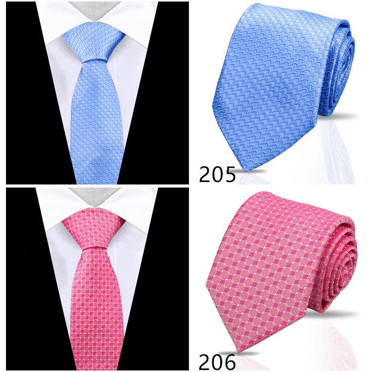 Men's High-Grade Black and Red Striped Silk Tie for Formal and Wedding Wear - 8CM
