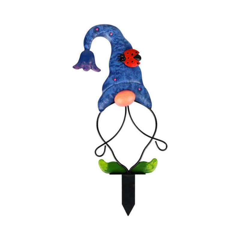 

1 Pcs Metal Gnome Ground Insertion 3D Insects Butterflies Decor for Garden Courtyard Backyard Lawn Ground Ornaments Outdoor синий