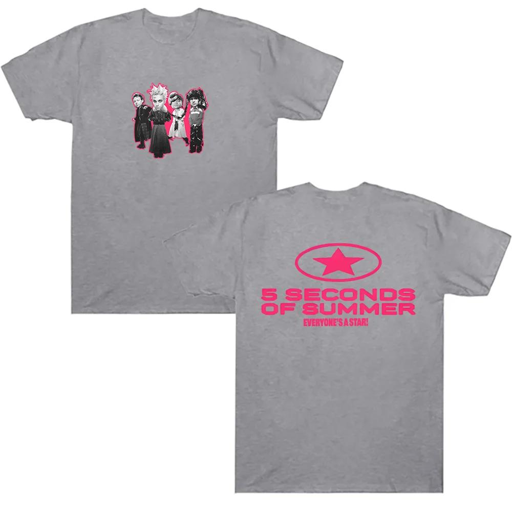 5SO EVERYONES A STAR Band TShirt 5 Seconds of Summer Top Women Clothes Retro Harajuku High Quality Clothes Cotton T Shirt