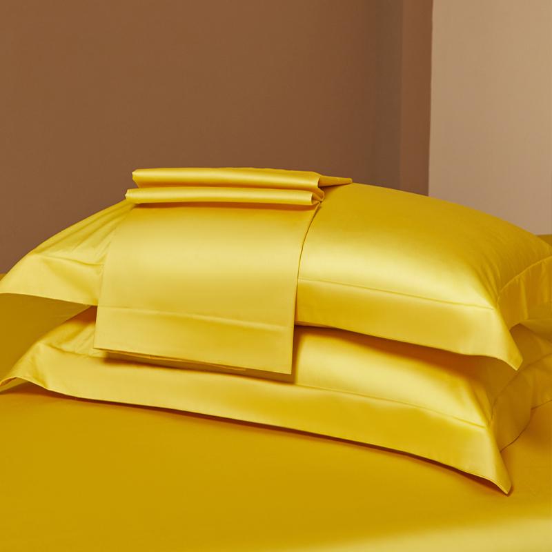 Premium Long-Staple Cotton Pillowcase Set - 100% Pure Cotton, Solid Color, 48x74cm (2-Pack)