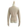 High-Waisted Women's Knitted Cardigan with Round Neck and Single-Breasted Design - European and American Style Niche Innerwear Top
