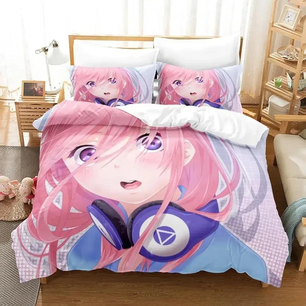 The Quintessential Quintuplets Bedding Set Single Twin Full Queen King Size Bed Set Aldult Kid Bedroom Duvet Cover Sets 3D Anime