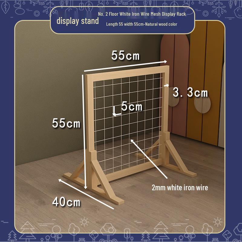 Handmade Display Shelf: Grid Photo Frame & Plant Rack for Kindergarten & Crafts