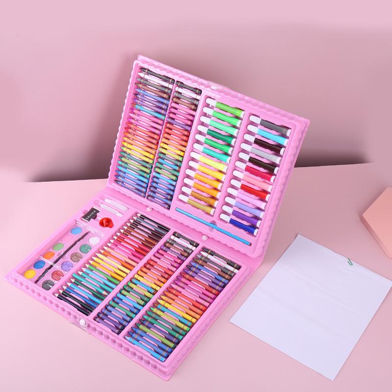 208 Watercolor Pen Set with 150 Brushes - Children's Day Painting Set, Colored Pen Gift for Kids