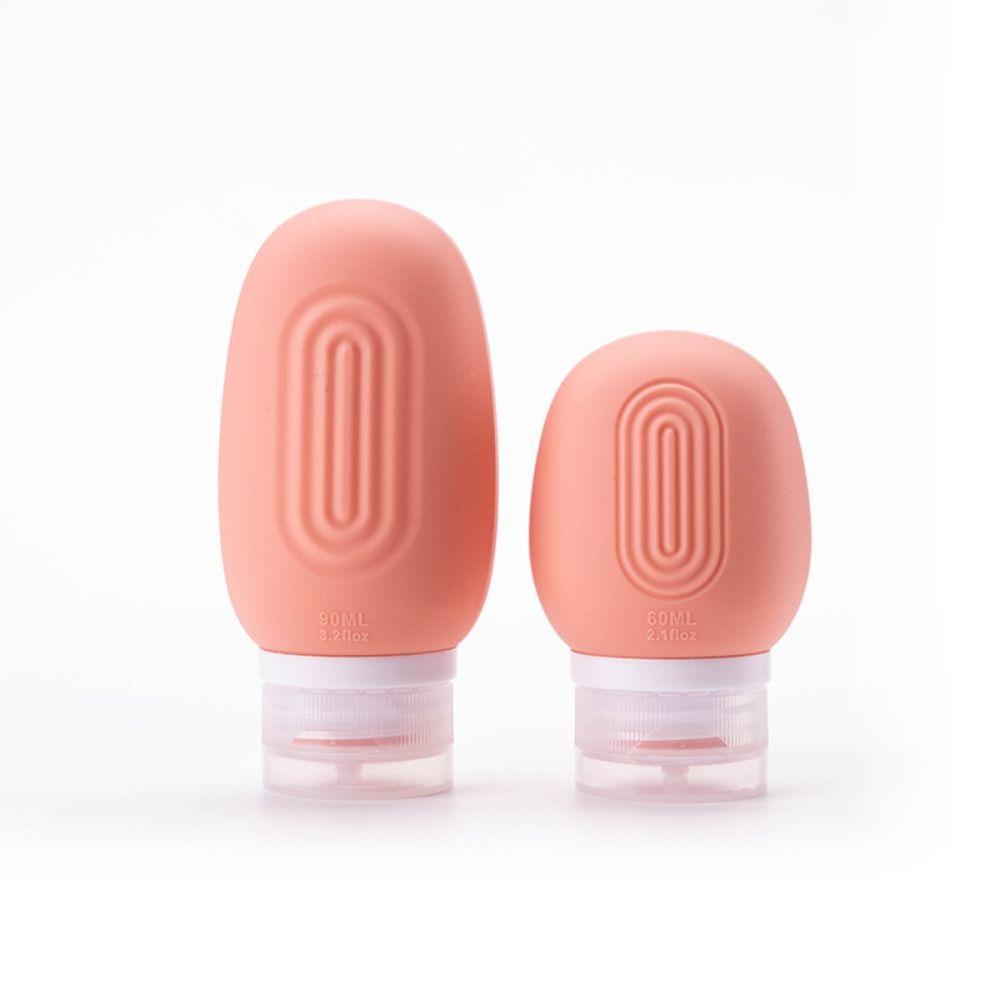 

Многоразовая пустая бутылка 60/90 мл, силиконовая бутылка для лосьона и шампуня, новая бутылка с дозатором pink-60ml