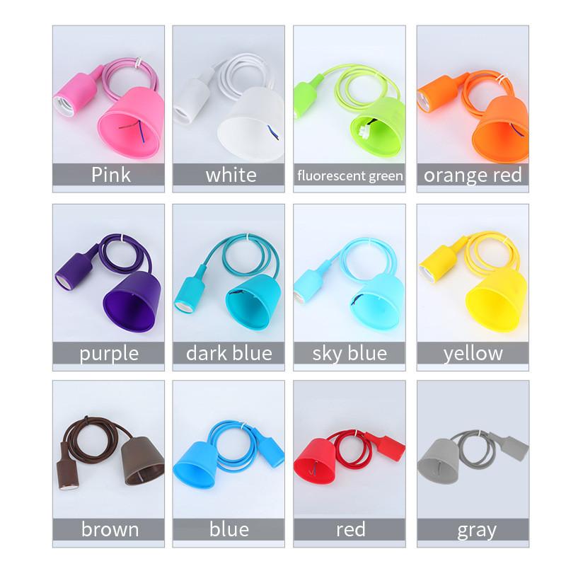 Silicone Pendant Led Light Socket Control Vintage Chandelier Supplies Decoration