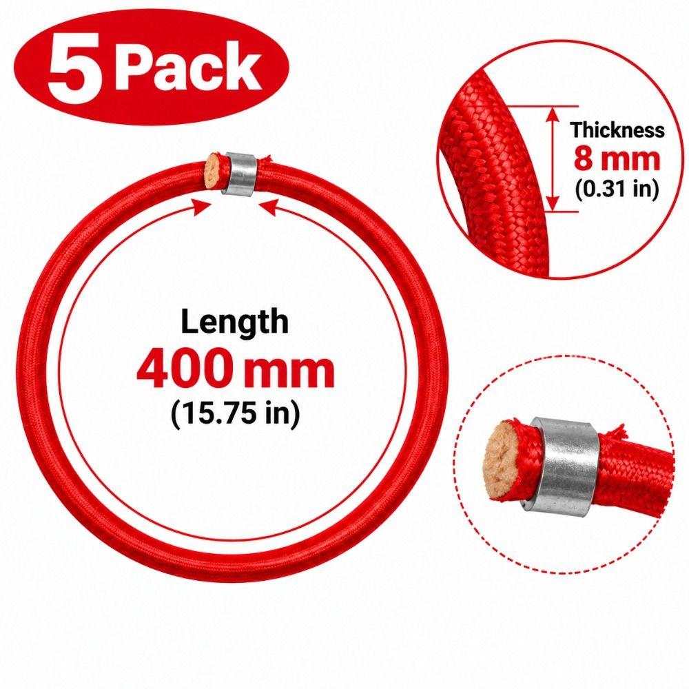 5pcs Wear-resistant Trampoline Elastic Rope Versatile Elastic Straps Fitness Trampoline