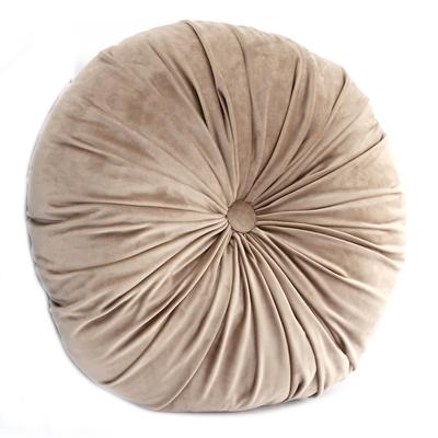 [R8301] - Taupe Gray 'Scarlett' Velvet Cushion - 45x45 Cm