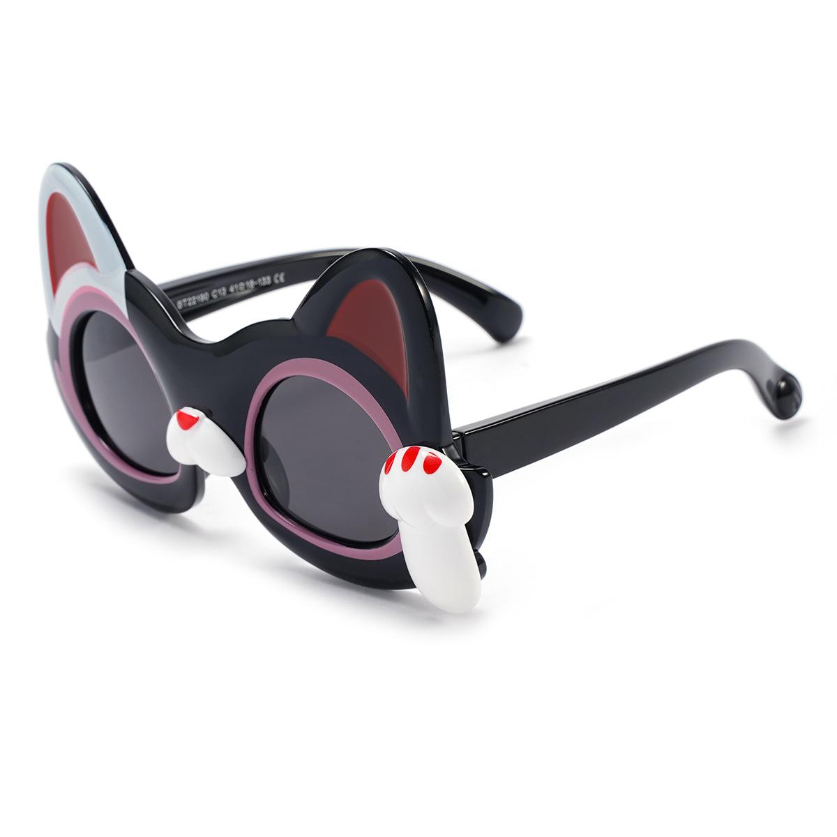 

Children Cartoon Cat Polarized Sunglasses Goggle Kids Animal Party Glasses Childs Soft Protect Shade Eyewear UV400 Oculos Other