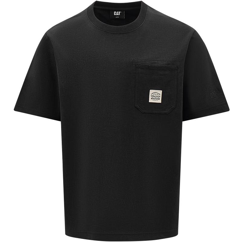 CAT Men s Retro Workwear Washed Pocket Short Sleeve T-Shirt M