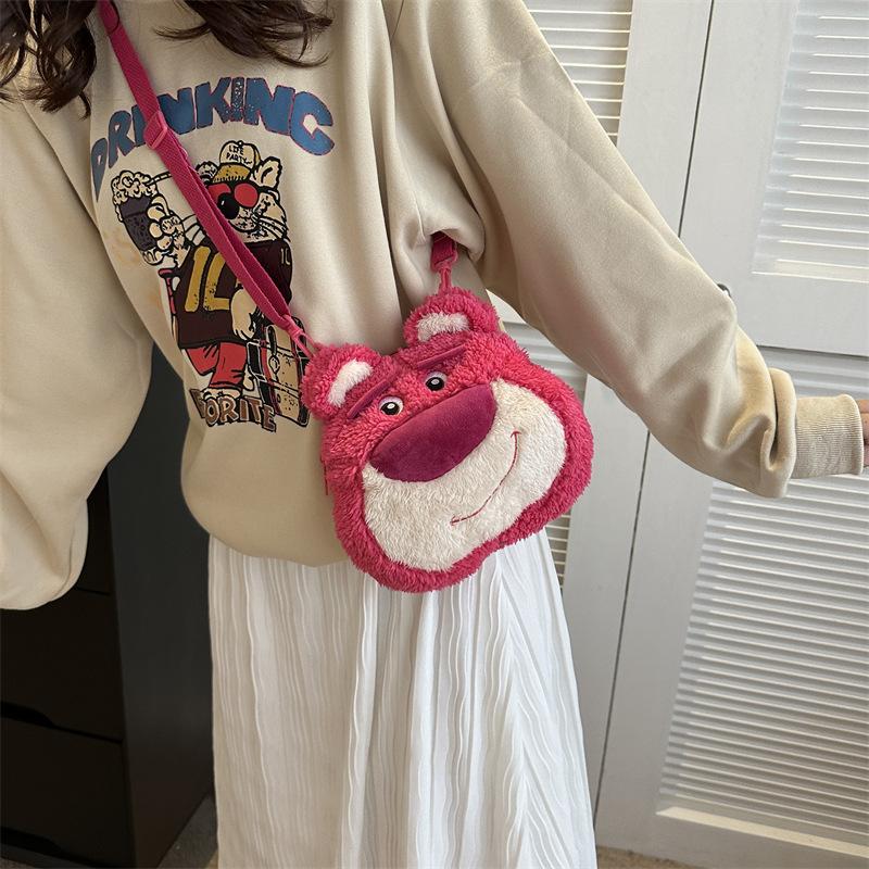 Cute Ugly Cute Frog Doll Messenger Bag Personalized Girl Heart Single Piece Messenger Bag Cartoon Plush Bag