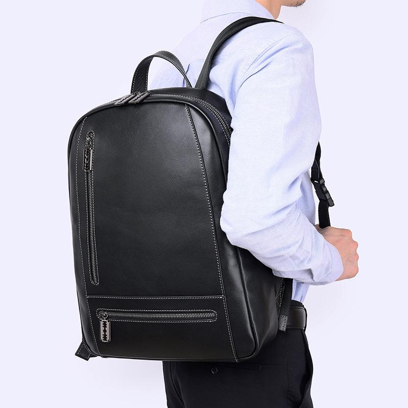 

Новая сумка через плечо, мужской кожаный многофункциональный рюкзак большой емкости с верхним слоем из воловьей кожи, мужская сумка для бизнеса и отдыха, модная компьютерная сумка