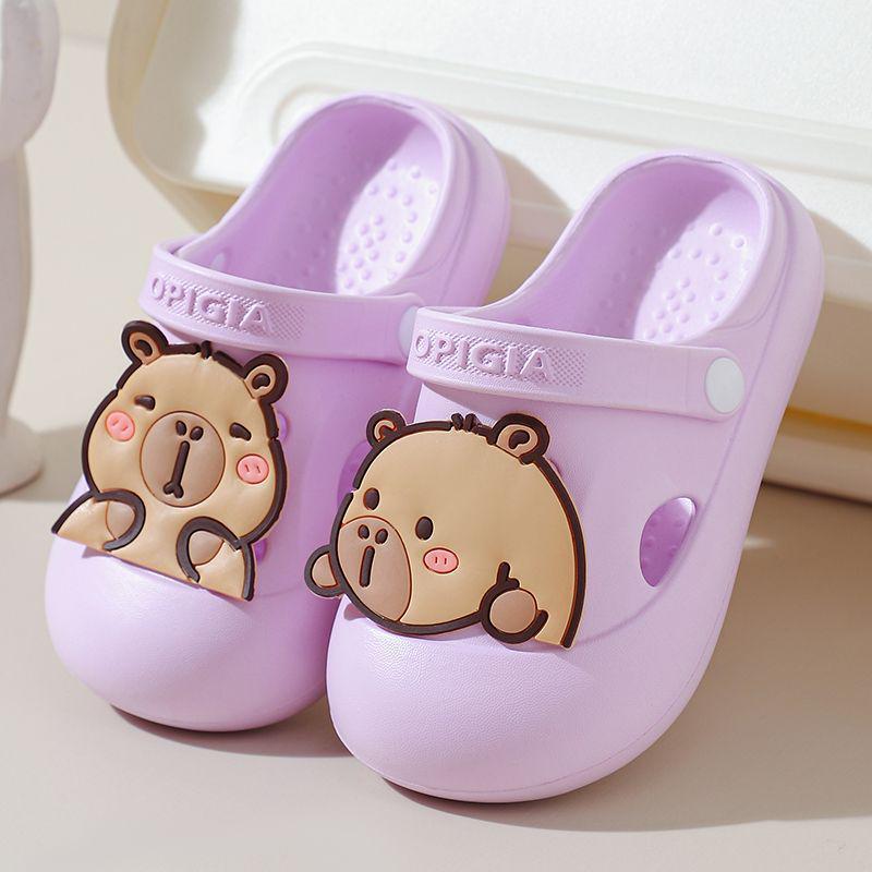 Children's Cute Non-Slip Cartoon Beach Slippers, Closed-Toe Summer Shoes for Girls, 2026 Model