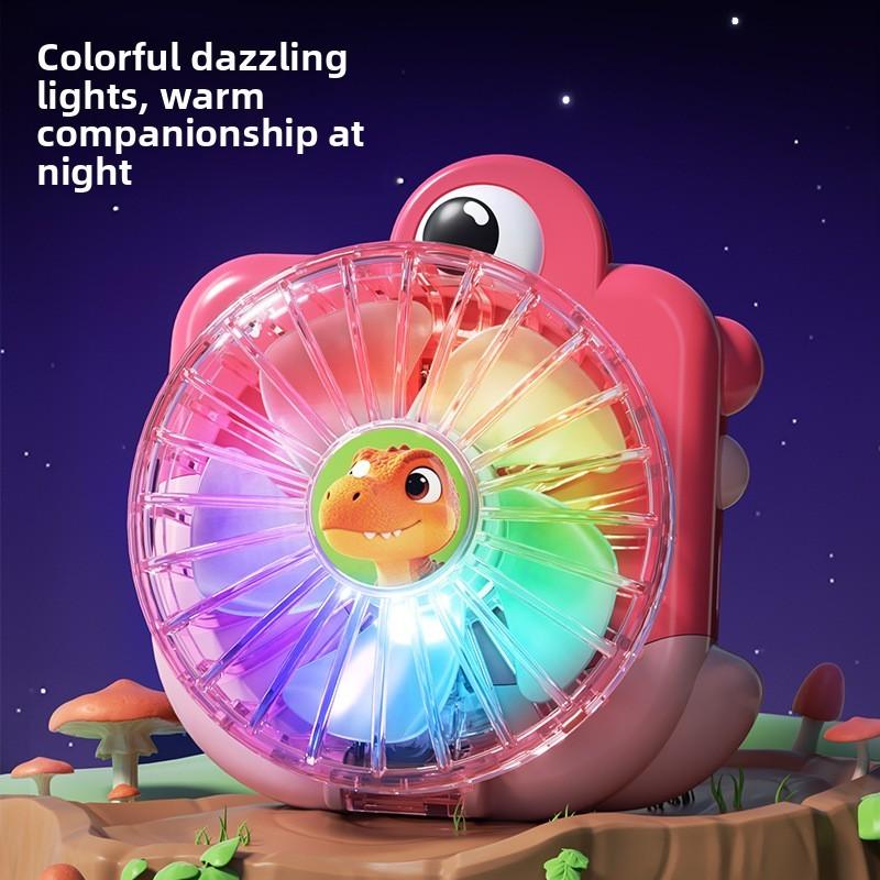 Cartoon Kids Watch Fan With Usb Rechargeable Mini Portable 5blade Handheld Cooler For Children