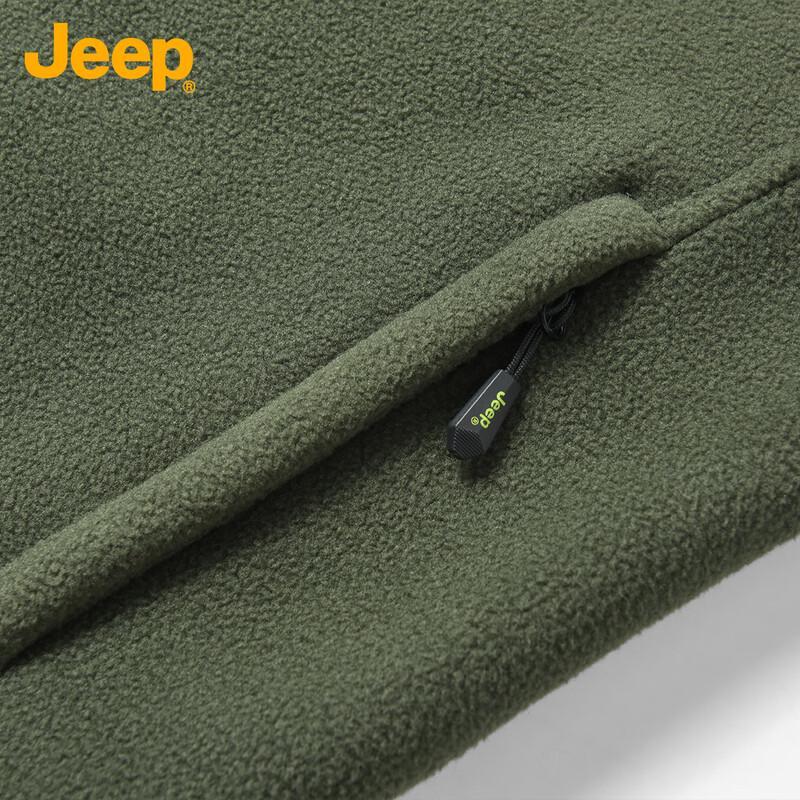 Jeep Men's Autumn Winter Fleece Cardigan Jacket