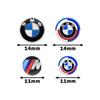 AXNX2 Stylish M 50th Anniversary 11mm 14mm Key Emblem Sticker Remote Key Badge Auto Styling Accessories For BMW E34 E46 E38 E90 E60