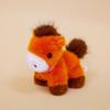 Plaid Cute Scarf Pony Plush Toy Doll Desktop Decoration Ornament For Gift