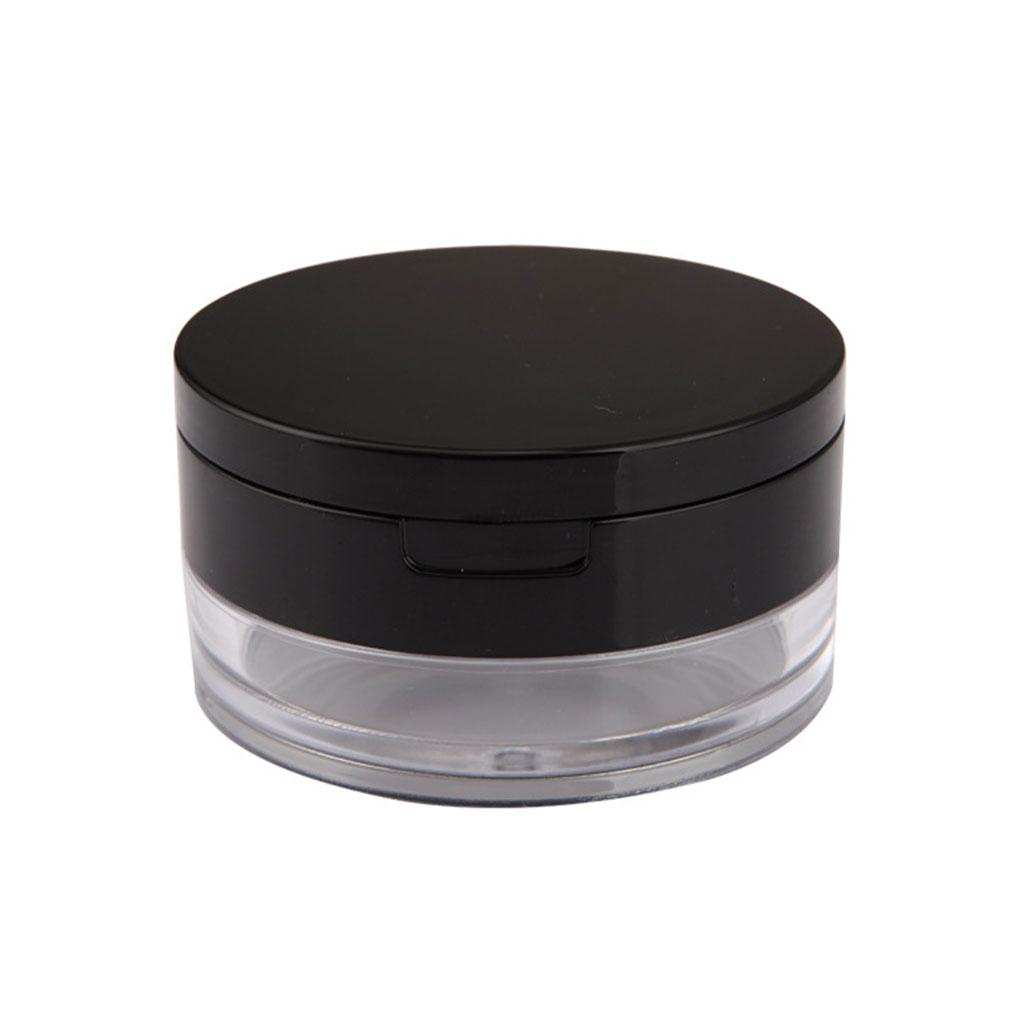 

Пустая пудреница, футляр для косметики, косметическая коробка, многофункциональное стекло, пылезащитное, черного, розового цвета, компактного размера, долговечное чёрный