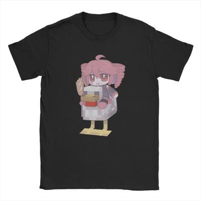 Funny Hip Hop Anime Kasane Teto MANGA T-Shirt Men Round Neck 100% Cotton T Shirts Short Sleeve Tees Printed Clothes