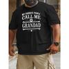European Size My Favorite People Call Me Grandad New Large Size Short-sleeved T-shirt American Fashion Printed Loose Bottoming Shirt for Man