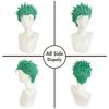 Perucă Anime Perucă Zoro Bărbați Perucă Scurtă Verde Stratificată Băieți Sintetică Rezistentă la Căldură Perucă Cosplay pentru Petrecerea de Halloween