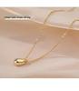 Korean Style Elegant Water Drop Necklace for Women - Retro Artistic Jewelry Trend