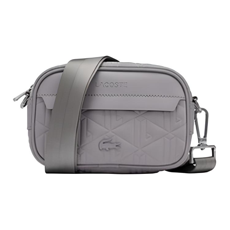 Lacoste Einfarbige Reißverschluss-Umhängetasche Herren-Schultertasche Dunkelblau Grau NH5285BG