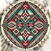 Aztec Tribal Metal Wall Art Decor Sign Southwest Geometric Farmhouse Door Street Garage Shop