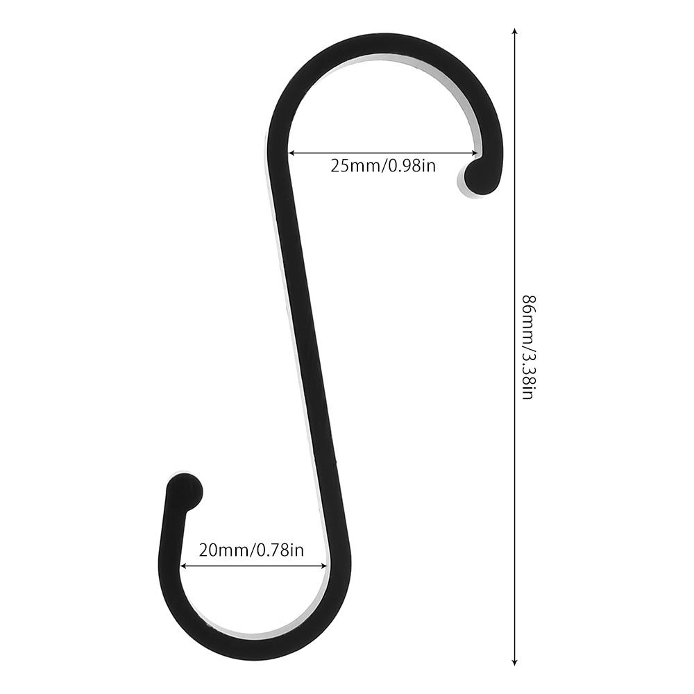 12Pcs S Hooks Metal S Shape Hooks Heavy Duty 304 Stainless Steel Flat Hooks S Shape Hangers For Hanging Plants Pots Pans Closet