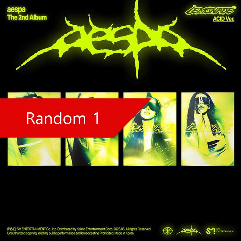 

[ПРЕДЗАКАЗ] aespa – Второй альбом LEMONADE (КИСЛОТНАЯ Вер.) Random 1pcs
