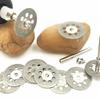 12Pcs 22mm Diameter Diamond Cutting Disc 3mm Aperture Grinding Wheel  Electric Grinder Parts