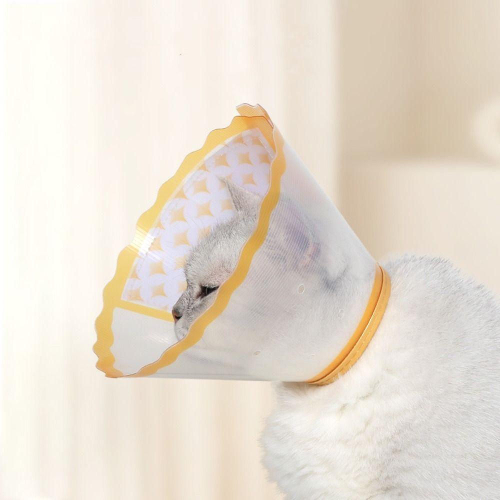 Adjustable Pet Recovery Collar Anti-Chew Anti-Scratching Dog Anti-Bite Collar Anti-Lick Breathable Cat Elizabethan Collar