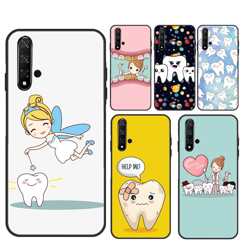 Cartoon Dentist Dental Teeth For Huawei Nova 9 10 SE 5T 12s 12i 11i Y91 Y90 Y60 Y70 Y72 Y61 P20 P40 P30 Lite P60 Pro Case
