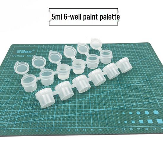Plum Blossom Palette Set: Large, Medium, Small Dishes for Watercolor, Gouache, Oil, Acrylic & Chinese Painting – Ideal for Children & Students