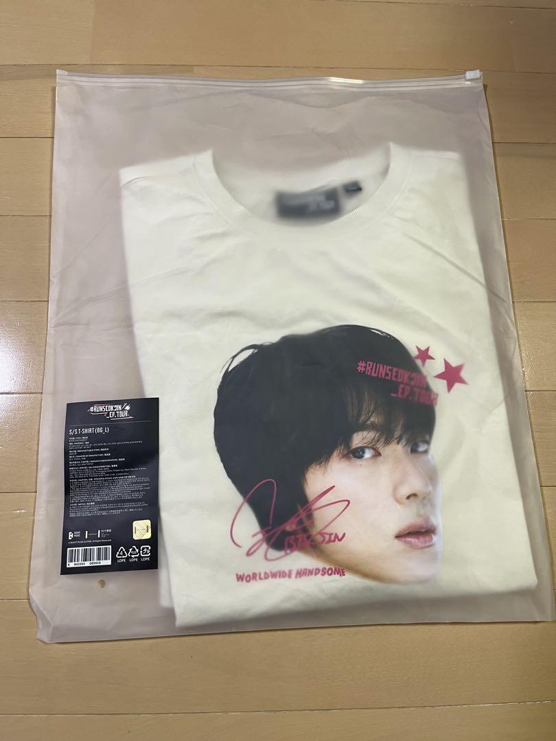

[USED] RUNSEOKJIN Goyang Face T-shirt L BTS Jin Official