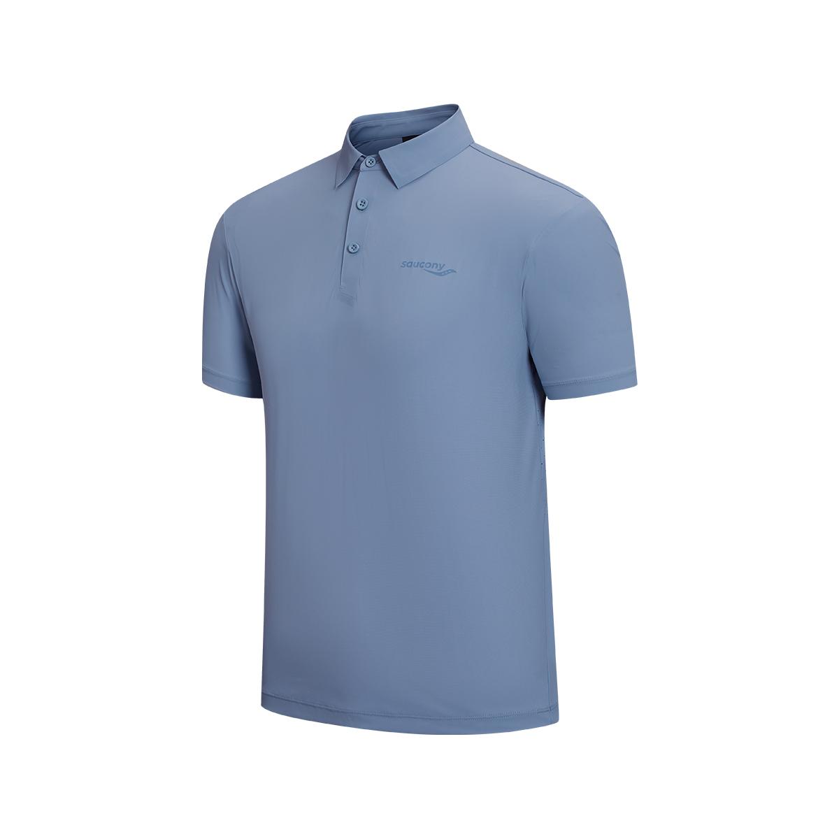 

Saucony Solid Color Pullover Polo Shirt Men tops SA2269SP42L-BL173 XL