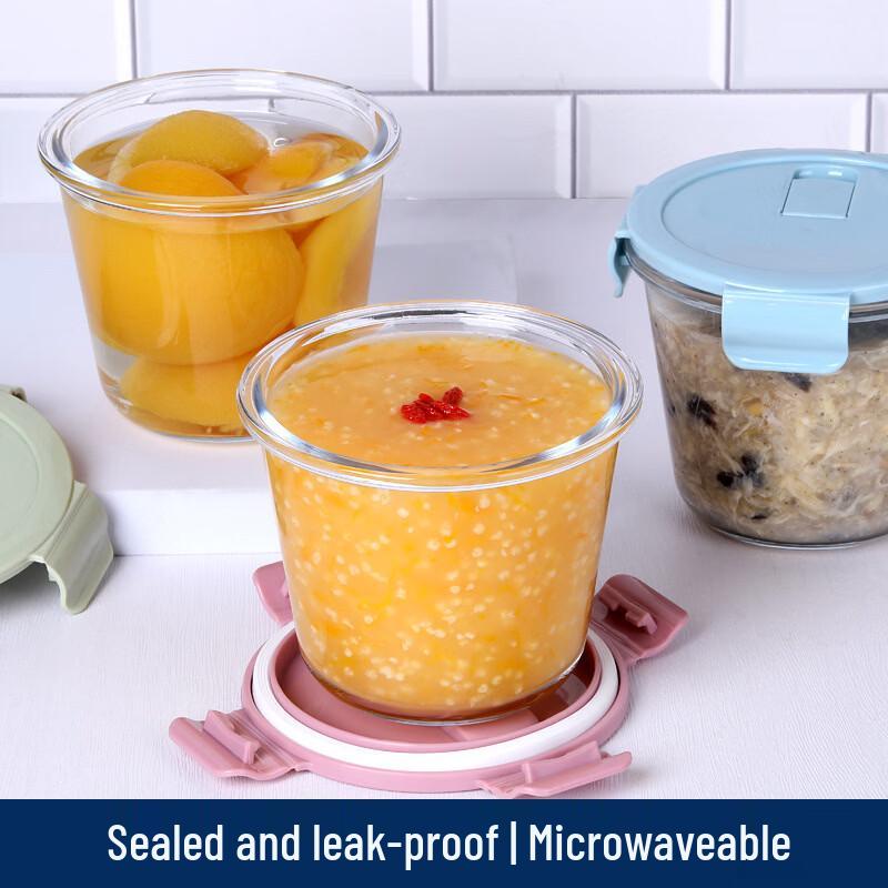 Ru Han High Borosilicate Glass Microwaveable Lunch Bowl