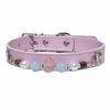 Adjustable Leather Pet Collar Detachable Dog Collar Exquisite Cat Collar  Puppy