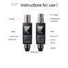 M-ONE UHF Microphones DSP Wired To Wireless System XLR Transmitter Receiver Signal Adapter For Dynamic 48v Condenser Microphone